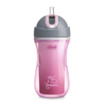 Chicco Children's Sport Cup in Silicone Pink 266ml for 14m+ - Image 2