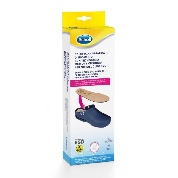 scholl-memory-cushion-antistatic-insole-Πάτοι-Αντικατάστασης-clog-evo-no41-421.jpg Scholl Memory Cushion Antistatic Insole Πάτοι Αντικατάστασης Clog Evo - Image 1