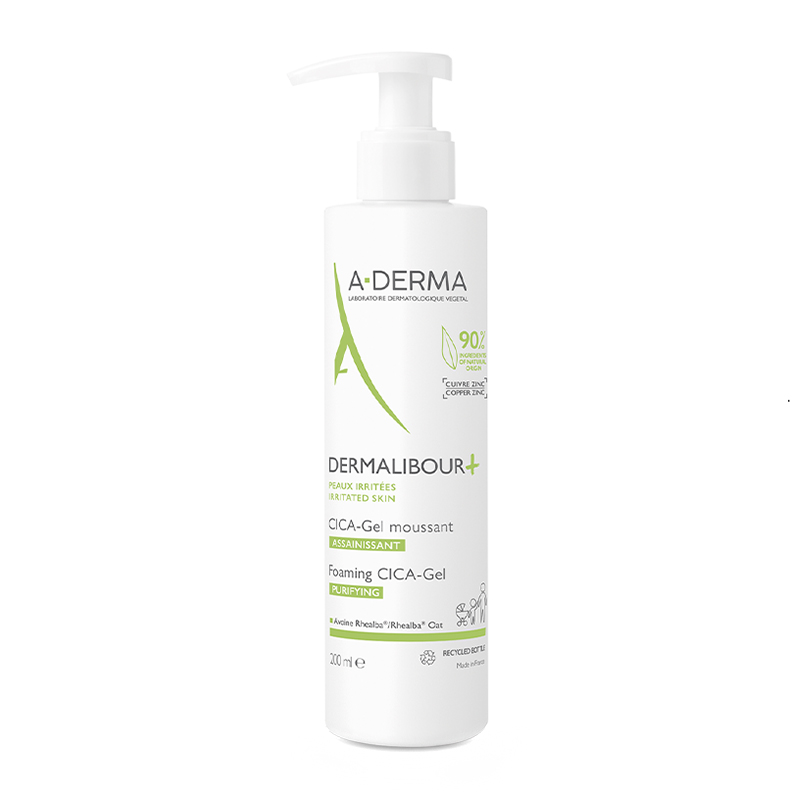 3282770145021_P_1.jpg A-Derma Dermalibour+ Cica-Gel Moussant Αφρίζον Τζελ Καθαρισμού για Πρόσωπο & Σώμα, 200ml - Image 1