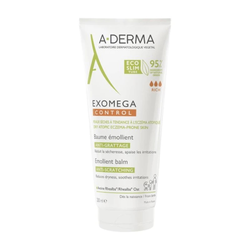 a-derma-exomega-control-baume-emollient-Μαλακτικό-Βάλσαμο-για-Ατοπικό-Ξηρό-Δέρμα-200ml1.jpg A-Derma Exomega Control Baume Emollient, Μαλακτικό Βάλσαμο για Ατοπικό-Ξηρό Δέρμα 200ml - Image 1