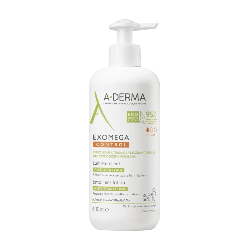 a-derma-exomega-control-lait-emollient-anti-scratching-Μαλακτικό-Γαλάκτωμα-για-Ξηρό-Δέρμα-400ml1.jpg A-Derma Exomega Control Lait Emollient Anti-Scratching Μαλακτικό Γαλάκτωμα για Ξηρό Δέρμα, 400ml - Image 1
