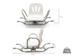 Alfa Care Swivel Bathroom Seat with Backrest (AC-380) - Image 2