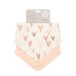 All4Ella Fabric Bib-Hearts (2 pieces) (BIB132) - Image 3