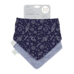 All4Ella Fabric Bib Outer Space Blue (2pcs) (BIB153)