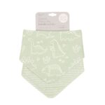 All4Ella Fabric bib-bandana Sage Dino (2pcs)(BIB127)