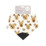 All4Ella Fabric Bib with Chewing Puppies (BIBS7)