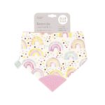 All4Ella Fabric Bib with chewable Watercolour Rainbow (BIBS8)