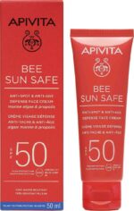 Apivita Bee Sun Safe Anti-Spot & Anti-Age Waterproof Sunscreen Face Cream SPF50 50ml