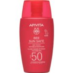 Apivita Bee Sun Safe Dry Touch Invisible Face Fluid SPF50 Λεπτόρρευστη Αντηλιακή Κρέμα Προσώπου 50ml