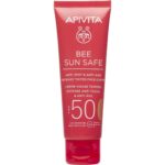 Apivita Bee Sun Safe Face Cream Spf50 Golden Αντηλιακή Κρέμα Προσώπου με Χρώμα 50ml