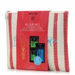 Apivita Bee Sun Safe Dry Touch Face Fluid 50ml, Aloe Face Mask 2x8ml & Hyaluronic Hair Mask 20ml - Image 2