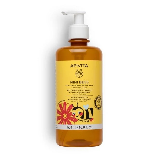 apivita-mini-bees-Απαλό-Αφρόλουτρο-Για-Παιδιά-Καλέντουλα-38-Μέλι-500ml1.jpg Apivita Mini Bees Απαλό Αφρόλουτρο Για Παιδιά (Καλέντουλα & Μέλι) 500ml - Image 1
