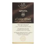 Apivita My Color Elixir Permanent Hair Color 5.35 Καστανό Ανοιχτό Μελί Μαονί 1τεμ