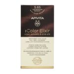 Apivita My Color Elixir Permanent Hair Color 5.65 Καστανό Ανοιχτό Κόκκινο Μαονί 1τεμ