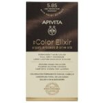 Apivita My Color Elixir Permanent Hair Color 5.85 Καστανό Ανοιχτό Περλέ 1τεμ