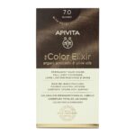 Apivita My Color Elixir Permanent Hair Color 7.0 Φυσικό Ξανθό 1τεμ