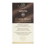 Apivita My Color Elixir Permanent Hair Color 7.35 Ξανθό Μελί Μαονί 1τεμ