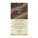 Apivita My Color Elixir Permanent Hair Color 8.38 Ξανθό Ανοιχτό Μελί Περλέ 1τεμ
