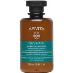 Apivita Oily Hair Oil Balance Shampoo Σαμπουάν για τη Ρύθμιση της Λιπαρότητας 250ml