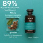 Apivita Oily Hair Oil Balance Shampoo Σαμπουάν για τη Ρύθμιση της Λιπαρότητας 250ml - Image 3