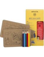 Apivita Promo Bee Sun Safe Hydra Sun Kids Lotion Spray SPF50 200ml & Gift 2 Jars & Wooden Crayons - Image 2