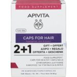 Apivita Promo Caps for Hair & Nails Συμπλήρωμα Διατροφής για Υγιή Μαλλιά & Νύχια 3x30caps