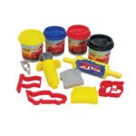 AS Plasticine Disney Cars Suitcase with 4 jars⁄Caps & 8 accessories 456gr (1045-03573) - Image 2