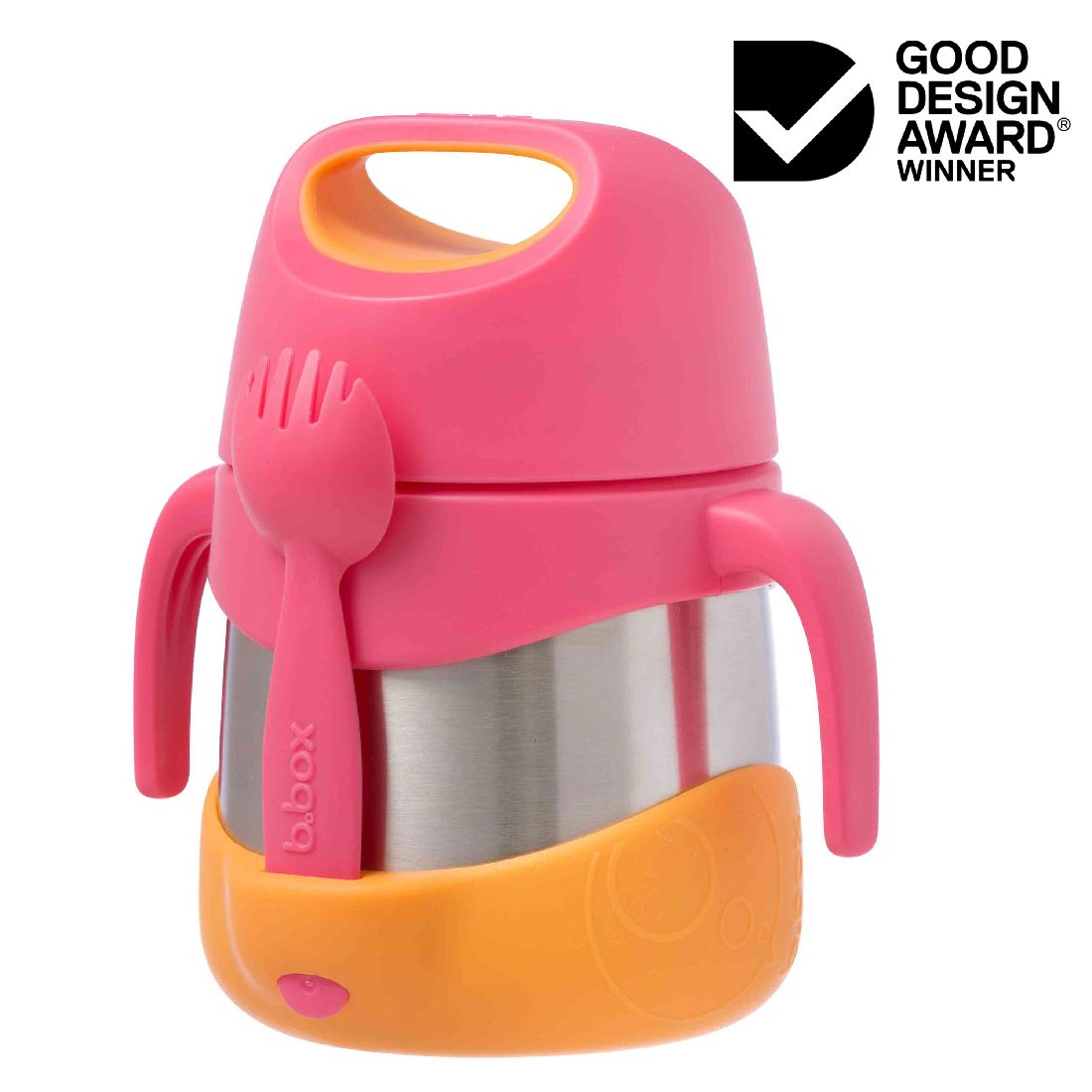 bbox-insulated-foodjar-strawberry-Θερμός-Φαγητού-με-Κουταλοπίρουνοbb4311.jpg B.Box Insulated Foodjar Strawberry Θερμός Φαγητού με Κουταλοπίρουνο(BB431) - Image 1