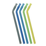 B.Box Pool Party Reusable Straws Σετ Καλαμάκια Σιλικόνης Με Βούρτσα Καθαρισμού 5 Τμχ (BB745)