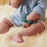 B.Box Wrist Teether Silicone Chewable Teether Bracelet Green for 3 m+(BB100310) - Image 2