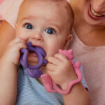 B.Box Wrist Teether Silicone Chewable Teether Bracelet Pink for 3 m+(BB100311) - Image 3