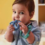 B.Box  Wrist Teether Μασητικό Οδοντοφυΐας από Σιλικόνη Μπλε για 3 m+ (BB100308) - Image 3