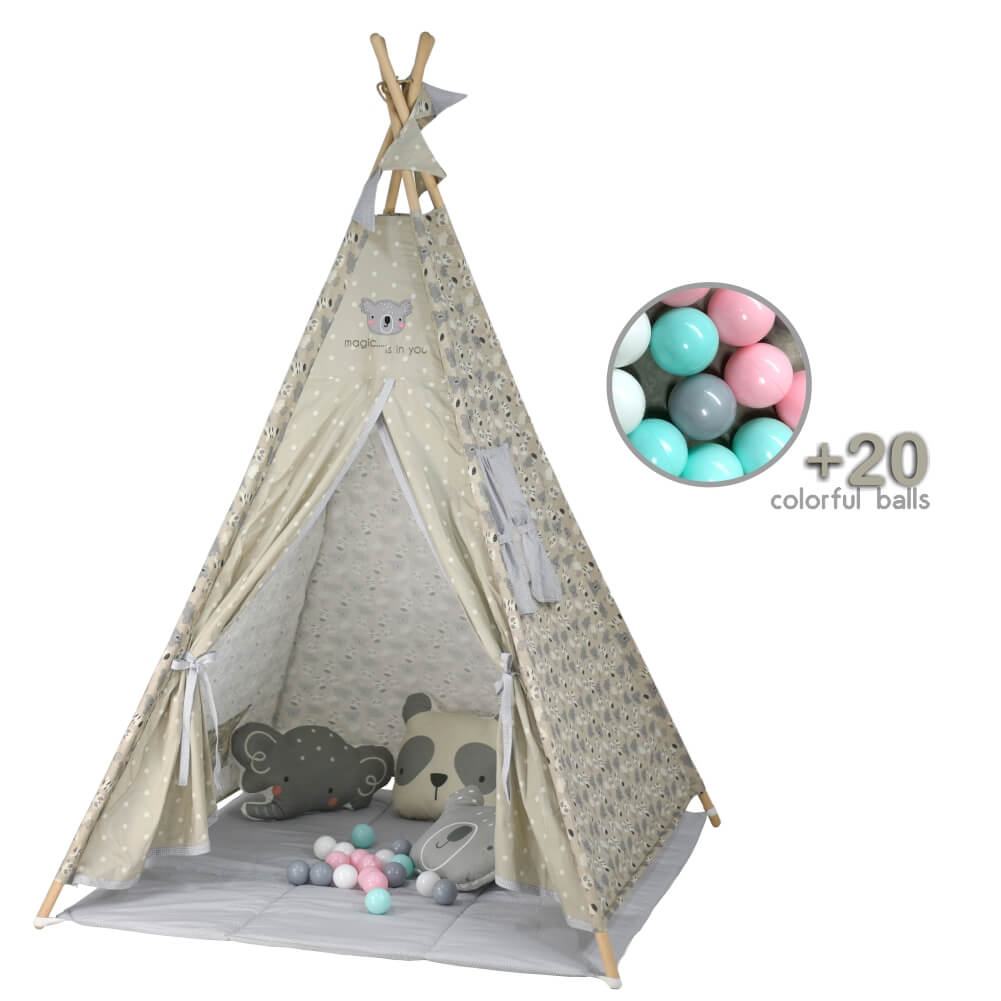 bebe-stars-Παιδική-Σκηνή-panda-Με-20-Πολύχρωμες-Μπάλες1.jpg Bebe Stars Παιδική Σκηνή Panda Με 20 Πολύχρωμες Μπάλες - Image 1