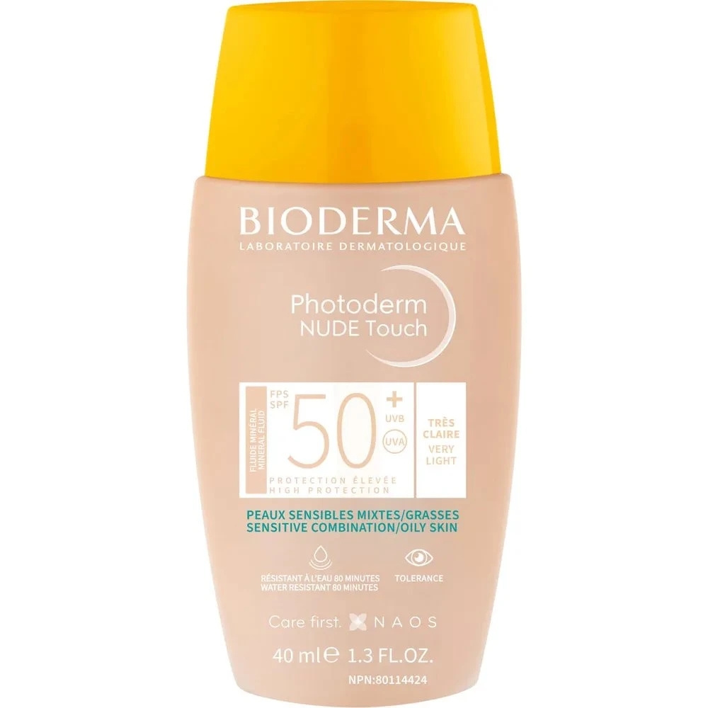 bioderma-photoderm-nude-touch-spf50-very-light-Αντηλιακή-Κρέμα-με-Ελαφριά-Κάλυψη-40ml1.jpg Bioderma Photoderm Nude Touch SPF50+ Very Light Αντηλιακή Κρέμα με Ελαφριά Κάλυψη, 40ml - Image 1