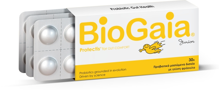 biogaia-protectis®-junior-Προβιοτικά-Μασώμενα-Δισκια-με-Φεύση-Φράουλα-30chew-tabs1.jpg BioGaia Protectis® Junior Προβιοτικά Μασώμενα Δισκια με Φεύση Φράουλα, 30chew tabs - Image 1