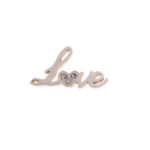 BORGHETTI PHARMA Υποαλλεργικά Σκουλαρίκια σε σχήμα LOVE, Art.1023