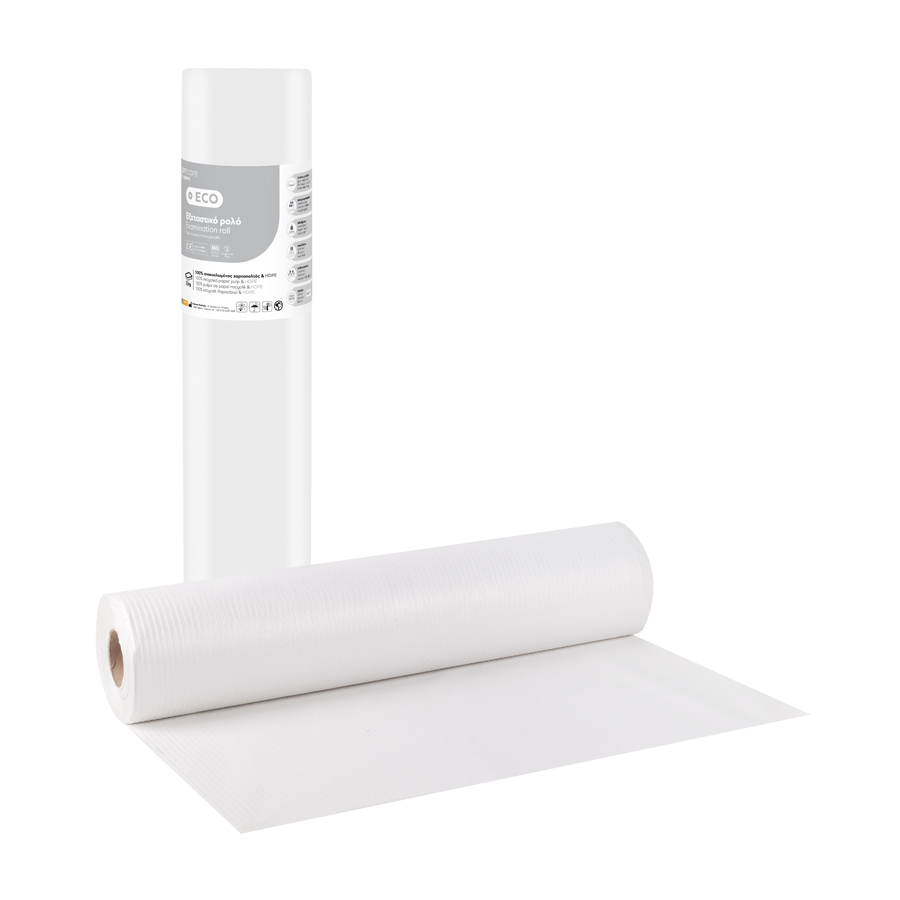 bournas-medicals-eco-standard-2ply-Χαρτί-38-pe-Εξεταστικό-ρολό-68cm-x-50m-eco-λευκό1.jpg Bournas Medicals Eco Standard 2ply Χαρτί & PE Εξεταστικό ρολό 68cm x 50m - Eco λευκό - Image 1
