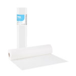 Bournas Medicals ''Soft Care'' Elite Standard 2ply Paper & PE Exam Roll 58cm x 50m - White