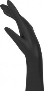 Bournas Medicals ''Soft Care'' Vivid Powder Free Nitrile Gloves in Black XLarge 100pcs - Image 2