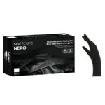 Bournas Medicals Γάντια Latex ''Soft Care'' Nero Χωρίς Πούδρα - Μαύρα 100τμχ XLarge