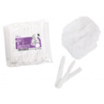 Bournas Medicals Σκούφιες ακορντεόν λευκές με λάστιχο Soft Care 100τεμ (121.026.W) - Image 2