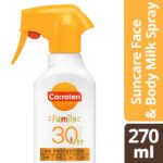 Carroten Suncare Face & Body Milk Αντηλιακό Γαλάκτωμα Σε Spray για Όλη την Οικογένεια SPF30, 270ml