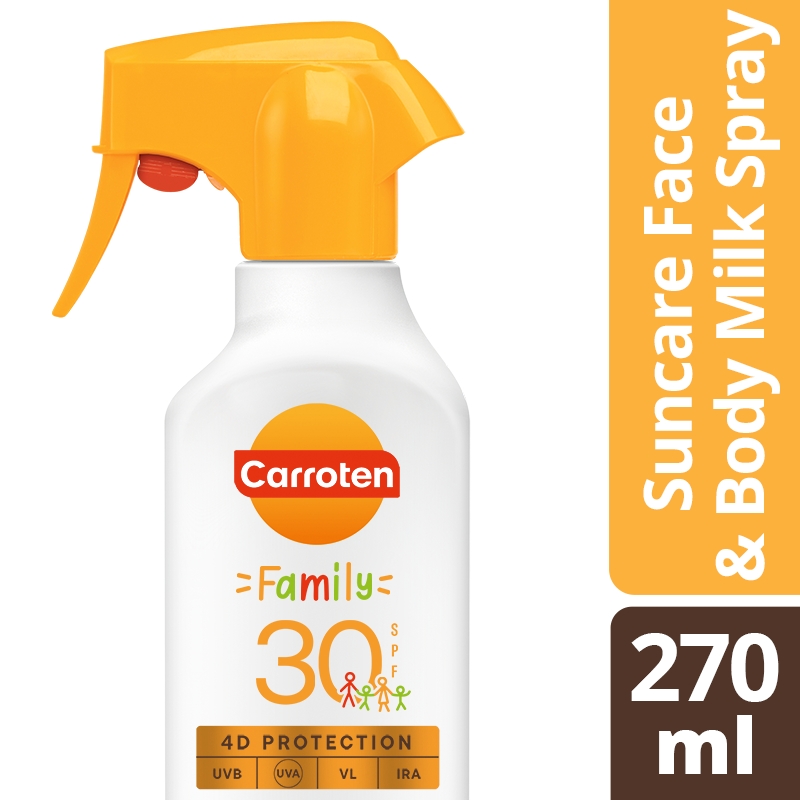 carroten-suncare-face-38-body-milk-Αντηλιακό-Γαλάκτωμα-Σε-spray-για-Όλη-την-Οικογένεια-spf30-270ml1.jpg Carroten Suncare Face & Body Milk Αντηλιακό Γαλάκτωμα Σε Spray για Όλη την Οικογένεια SPF30, 270ml - Image 1