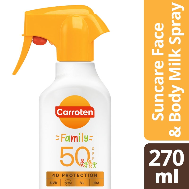 carroten-suncare-face-38-body-milk-Αντηλιακό-Γαλάκτωμα-Σε-spray-για-Όλη-την-Οικογένεια-spf50-270ml1.jpg Carroten Suncare Face & Body Milk Αντηλιακό Γαλάκτωμα Σε Spray για Όλη την Οικογένεια SPF50, 270ml - Image 1