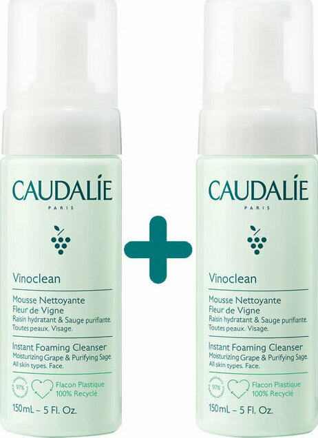 caudalie-vinoclean-instant-foaming-cleanser-Απαλός-Αφρός-Καθαρισμού-Προσώπου-2x150ml1.jpg Caudalie Vinoclean Instant Foaming Cleanser Απαλός Αφρός Καθαρισμού Προσώπου, 2x150ml - Image 1