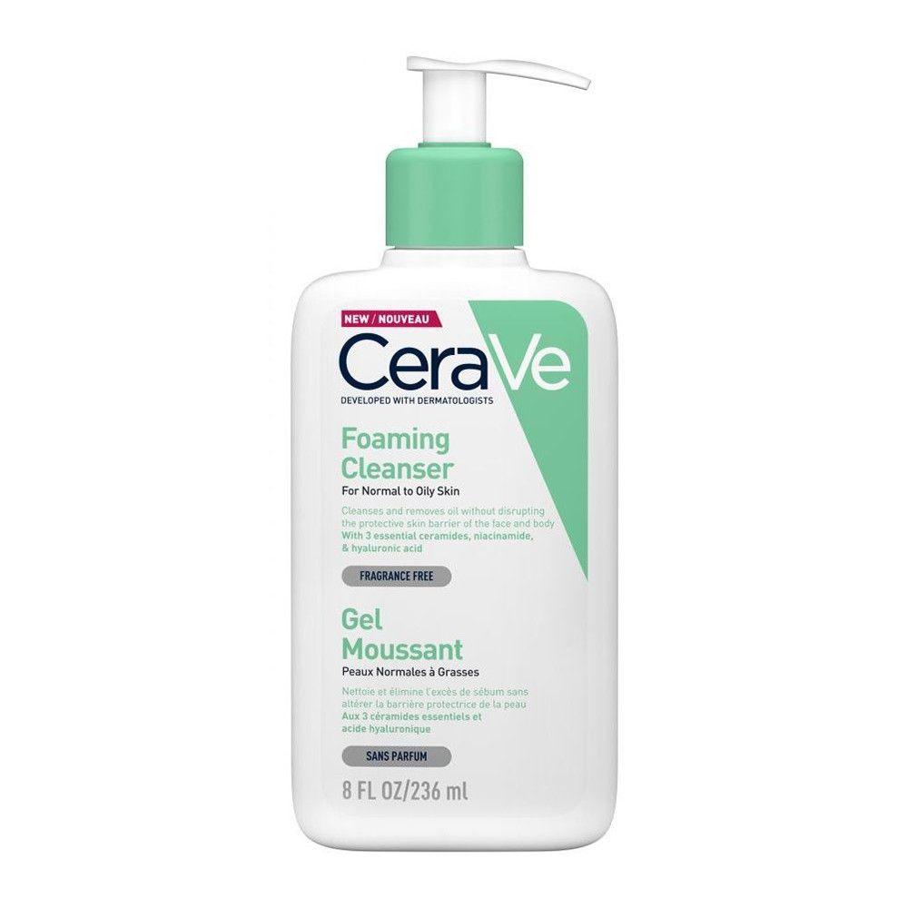 cerave-foaming-cleanser-Αφρίζον-gel-Καθαρισμού-για-Λιπαρή-Επιδερμίδα-236ml1.jpg CeraVe Foaming Cleanser Gel Καθαρισμού για Κανονικές έως Λιπαρές Επιδερμίδες, 236ml - Image 1