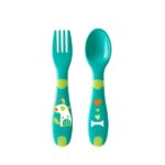 Chicco Baby's First Cutlery Βρεφικό Σετ Πιρούνι & Κουτάλι από Πλαστικό 12m+ 2τμχ