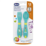 Chicco Baby's First Cutlery Βρεφικό Σετ Πιρούνι & Κουτάλι από Πλαστικό 12m+ 2τμχ - Image 2