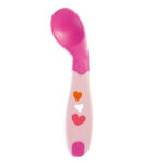 Chicco Baby's First Spoon Κουτάλι Σιλικόνης για Βρέφη 8m+ Ροζ, 1τεμ