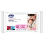 Chicco Natural Feeling Μαντηλάκια Καθαρισμού Στήθους χωρίς Άρωμα, Οινόπνευμα & Parabens 72τεμ